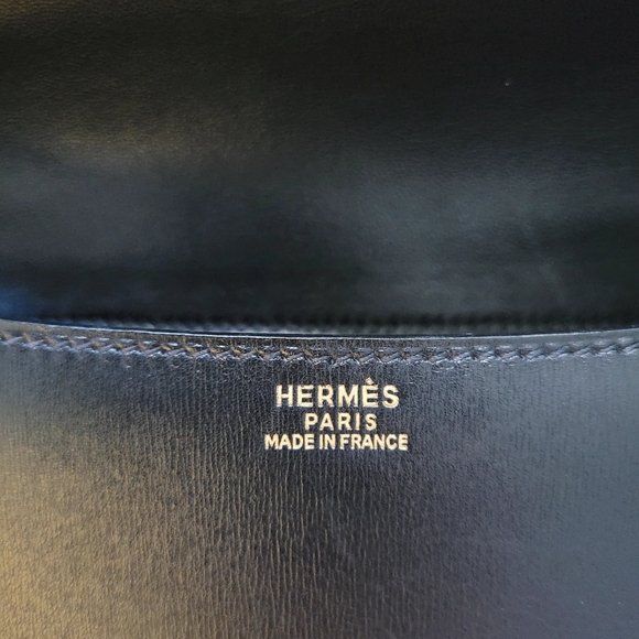 Hermes Constance 23 Box Leather Gold H Shoulder Bag Vintage Black - Picture 11 of 15